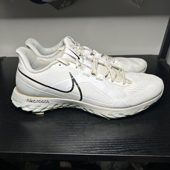 Nike React Infinity Pro White Black Spikeless Golf Shoe Mens 13 CT6620-105 - Picture 1 of 16